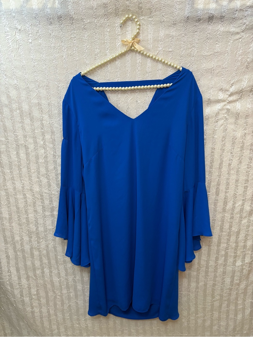 White House Black Market Electric Blue Dress size 12